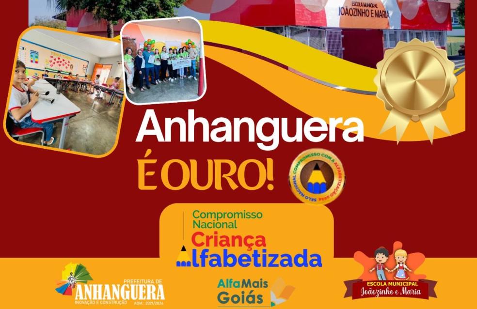 Anhanguera conquista o Selo de Ouro do Programa Compromisso Nacional Criança Alfabetizada!